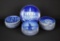 Sixteen Bing & Grondahl Blue & White Porcelain “Christmas in America” Collectors Plates, Denmark