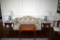 Fine Oldtowne Furniture Queen Anne Style Cherry Tea Table with Two Pull Out Candle Trays
