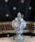 Resin Marblesque Garden Urn & Topiary, 31” H
