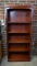 Cherry Finish Five Shelf Bookshelf