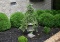 Cast Iron Lion Mask Handles Urn with Metal Trellis and Established Ivy Topiary, ~4 Ft. Tall