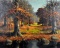 Orrin Draver (American, 1895-1964) Indiana Autumn Landscape, Oil on Canvas, Signed Lower Left