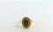 14K Gold and 1.25 Carat Oval Cut Amethyst Ring, Size 7.25