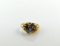 10K Gold and 1.5 Carat Blue/White Sapphire Ring, Size 7.25