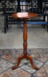 Vintage Cherry Queen Anne Style Candle Stand
