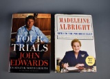 Lot of Two Signed Vols.: Jn Edwards “Four Trials” & Madeleine Albright “Memo to the President Elect