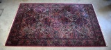 Karastan Persian Kirman Style Power Loomed Wool 5'9” x 9' Rug