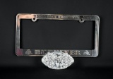 Ohio State Buckeyes 2002 National Championship Crystal Football Paperweight & License Plate Frame