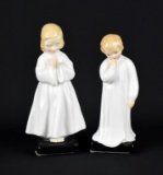 Pair of Royal Doulton HN1985 “Darling” and HN1978 “Bedtime” Figurines, England