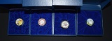Four Halcyon Days Miniature Enamel Gift Boxes: “Summer”, “Be Mine”, & Two Others, England