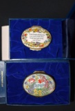 Two Halcyon Days Enamel Boxes, England: “Think Deeply...” & “2010, A Year to Remember”