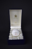 Halcyon Days Enamel Bonbonniere Golf Ball Gift Box, “Work is For People Who Don't Play Golf”