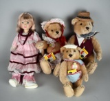 1984 Steiff Limited Edition (No. 468) “Goldilocks & the Three Bears” Signed Suzanne Steiff Pinyuh