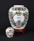 Delft Polychrome “Ohio” & “ABL” Jars/Vases, Holland