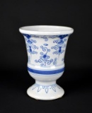 Delft “Williamsburg Restoration” 6.25” Footed Vase, Holland