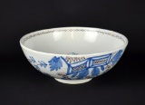 Henriot Quimper “Old Sturbridge Village” “One More And then.” Footed 9” Bowl, France