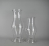 Lot of Two Large Glass Hurricane Shades