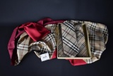 Collection of Burberry London Items: Three Ties, Drawstring Pouch, & Scarf