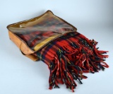Pendleton Virgin Wool Red Plaid Throw, Oregon