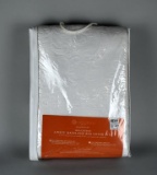 Monticello Matelasse White Queen Size Bed Set with Scalloped Hem, Portugal