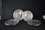 Lot of Ten Unmarked Colonial Style Pewter Plates