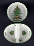 Lot of Two Spode “Christmas Tree” Serving Pieces, England