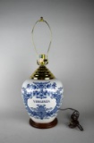 Delft Blue & White “Virginia” 25” Table Lamp (No Shade)