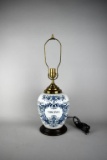 Delft Blue & White “Virginia” 23” Table Lamp (No Shade)