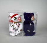 Ty Beanie Babies “Princess (Diana)” and “1998 Holiday Teddy” Bears
