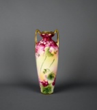 Antique Nippon Hand Painted 10” Vase