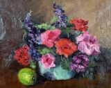 Anne Howell Crawford (XX-XXI) Still Life, Oil on Canvas, Signed Lower Right