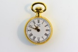 Halcyon Days Enamel & Gold Plated Quartz 22 mm Pendant Watch with Presentation Box