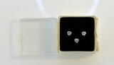 Three Trillion Cut 3.0 mm White Sapphire (TCW ~0.40 Carat) Stones