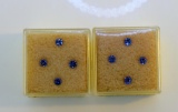 Eight Round Cut 3 mm Tanzanite (TCW ~ 0.86 Carat) Stones