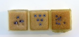 Lot of Tanzanite: Eleven 2.5 mm Princess (TCW~0.92Ct ) & Eight 2.5 mm Round (TCW~0.45 Ct)