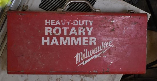 Milwaukee US1 Heavy Duty Corded 1½ Inch Rotary Hammer Drill, Cat. No. 5347 w/ Metal Case & Bit, Etc.