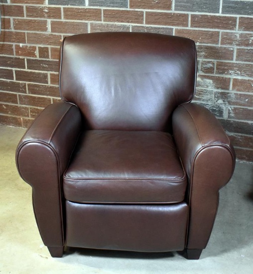 Like New Barcalounger Coffee Brown Leather Recliner
