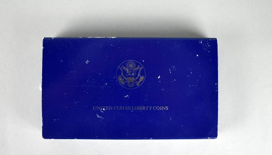 1986 US Mint US Liberty Coins Proof Set, Statue of Liberty Half-Dollar and Silver Dollar, Lot 19