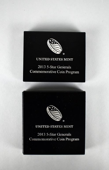 2013 US Mint 5-Star Generals Commemorative Proof Coins: Half-Dollar & Silver Dollar, Lot 5