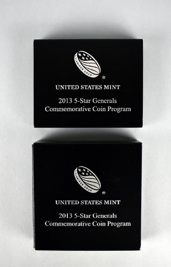 2013 US Mint 5-Star Generals Commemorative Proof Coins: Half-Dollar & Silver Dollar, Lot 7