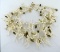 Gorgeous Peridot, Verdelite, Quartz, Freshwater Pearl, White Coral & MOP 20” Triple Strand Necklace