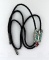 Vintage “EJC” Pawn Silver Inlaid with Turquoise and Red Coral Crystals Bolo Tie