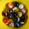 Lot of Sixteen 24-26 mm Collector's Marbles