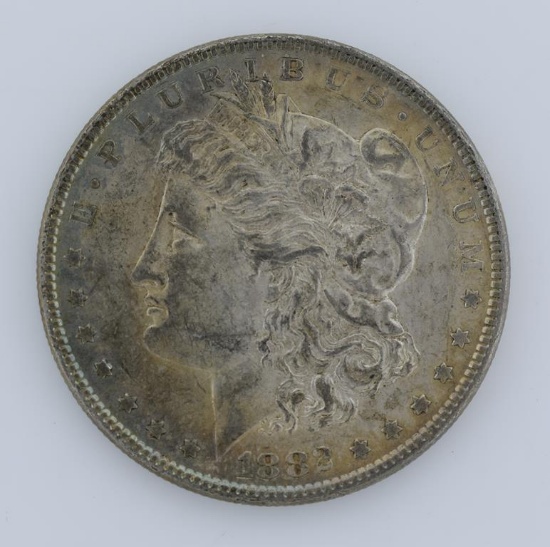 1882 Morgan Silver Dollar, Nice Toning