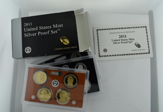 2011 US Mint Silver Proof Set with COA, Lot 11