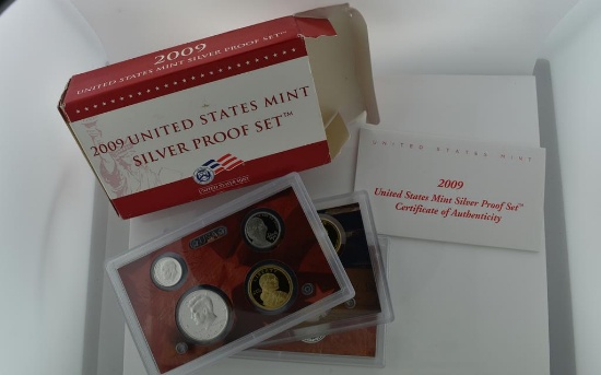 2009 US Mint Silver Proof Set with COA