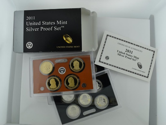 2011 US Mint Silver Proof Set with COA, Lot 17