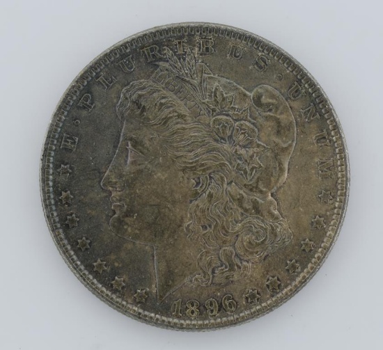 1896 Morgan Silver Dollar, Nice Toning