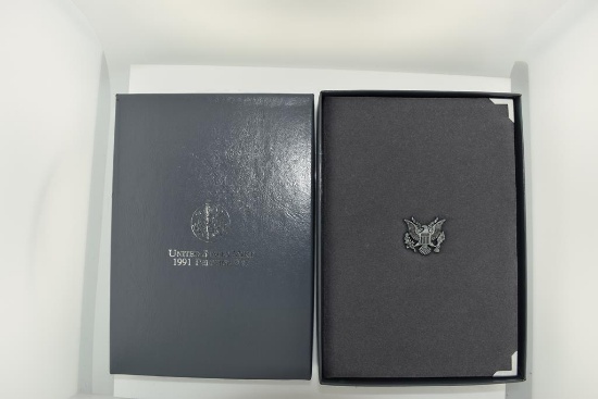 1991 US Mint Prestige Set with COA Folder and Box