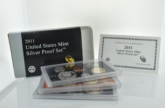 2011 US Mint Silver Proof Set with COA, Lot 5